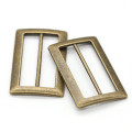 High Quality Custom Gun Black Gold Plating Glide Square Metal Belt Buckle